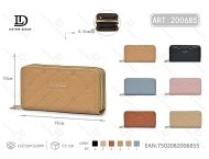 Portafoglio da Donna con Doppia Cerniera, Grande Formato, in Pelle Sintetica in Microfibra, Stile Minimalista Lungo - Product Image 1