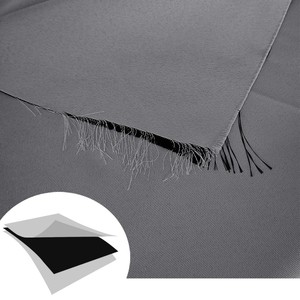 <span class=keywords><strong>Tissu</strong></span> brocart lourd à <span class=keywords><strong>double</strong></span> revêtement mat de haute précision noir <span class=keywords><strong>pour</strong></span> rideau occultant - Product Image 3