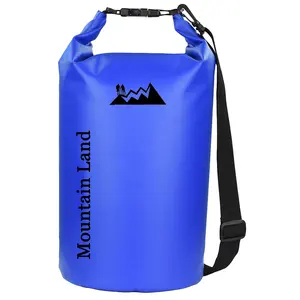 防水PVCドライバッグ5L/10L/20L/30L/40Lロールトップサックは、アウトドアハイキングキャンプ用にギアをドライに保ちます