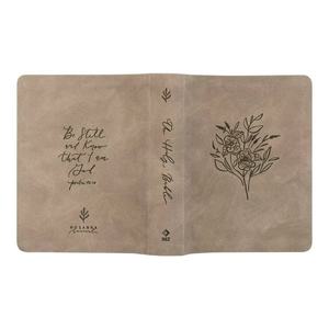 Hosanna Revival, New Living Translation, Bible pour la prise de notes, marges larges, couverture en similicuir taupe avec motif floral - Product Image 5
