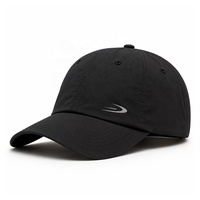 Casquettes de baseball sportives à 6 panneaux non structurées, imperméables, avec logo montagne imprimé sur mesure et sangle réglable, fourniture directe usine