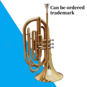 Trombón Tenor <span class=keywords><strong>de</strong></span> Latón <span class=keywords><strong>de</strong></span> Triple Válvula TZ-118 con Acabado en Laca Dorada, Tono B Bajo, <span class=keywords><strong>Llave</strong></span> Vertical <span class=keywords><strong>de</strong></span> Viaje <span class=keywords><strong>de</strong></span> Número Largo - Product Image 3