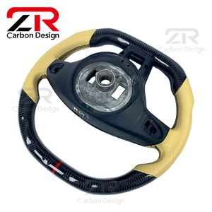 Volant sport en cuir véritable personnalisé en fibre de carbone pour Mercedes Benz <span class=keywords><strong>AMG</strong></span> W204 W205 W212 W213 W217 W218 - Product Image 6