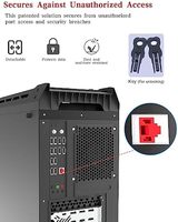 ZOERAX Cache-prise RJ45 avec 2 clés, 24 pièces par sac, protection de port femelle RJ45, capuchon anti-poussière verrouillable, bloqueur de poussière