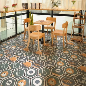 Carrelage Hexagonal Vintage Nordic 200mm Carreaux Rustiques en Porcelaine pour Intérieur pour Cuisine Balcon Mur de Toilette en Style Ciment - Product Image 3