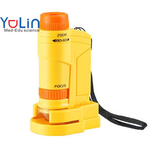 Microscope pour sciences naturelles et éducation Microscope portable grossissant à zoom pour enfants Microscope biologique portatif jouet - Product Image 1