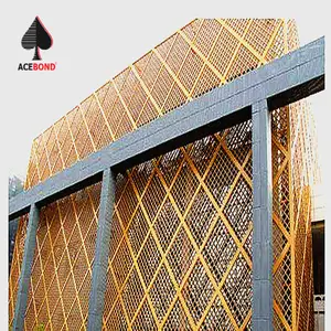 Aluminum Panels For Walls ACEBOND Mesh For Wall Decoration Excellent Anti-corrosive Metal Ceiling Aluminum Galvanized Steel Wire Screen Perforated Mesh