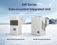Certification CE, 208-230V, 1 phase, 50 Hz, 1 CV, équipement de réfrigération R404a, unité de condensation monobloc murale, condenseur d'air