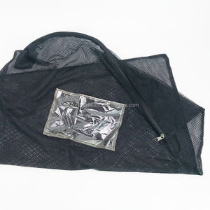 ถุงตาข่ายโพลีเอสเตอร์แข็งแรงเป็นมิตรกับสิ่งแวดล้อมพร้อมซิปและกรอบป้ายสำหรับจัดเก็บซักรีดยิม - Product Image 2