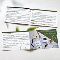Brochure promotionnelle d'impression recto verso conçue sur mesure dépliant affiche d'entreprise publicitaire dépliants pliés de haute qualité
