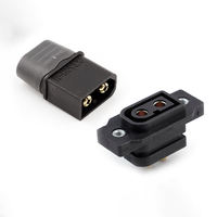 Connecteur mural en cuivre Amass XT90NE-M/XT90NE-F, mâle/femelle, jaune/noir, pour batterie, UHF, PCB, RF, FPC, alimentation CC 500V