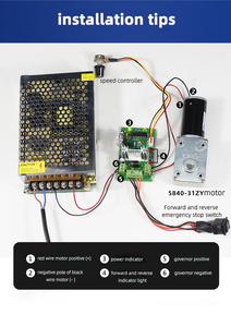 Motore a Ingranaggi Personalizzato Faradyi 2024, <span class=keywords><strong>12V</strong></span>/24V <span class=keywords><strong>DC</strong></span>, 20W/35W, 200-400RPM, con Puleggia, Micro Ingranaggio a Vite Senza Fine - Product Image 6