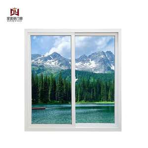 Nhà Máy Bán buôn trái và bên phải trượt nhôm Windows uPVC đôi tráng men trượt Windows - Product Image 1