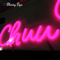 Enseigne néon LED 3D en acrylique personnalisable, lettres et chiffres lumineux pour la maison, le bar ou les fêtes