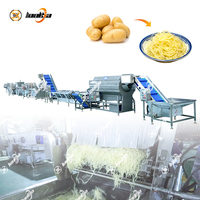 Aardappelverwerkingslijn 800kg/u, aardappelproductielijn, aardappel schil-, snij-, was- en blancheringslijn