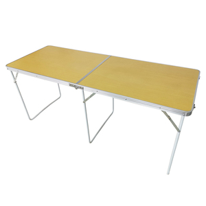 <b>Foldable</b> <b>Camping</b> Folding <b>Table</b> Wood Aluminum Mesas Plegables 1.80 m - Product Image 4