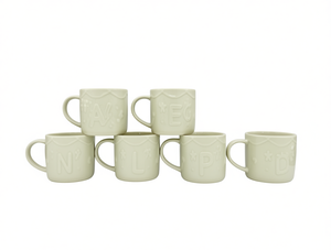 Tazza in Ceramica 530ML con Stampa Lettering, Finitura Opaca, per Uso Domestico e Feste - Product Image 1