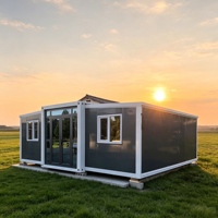 Maison conteneur modulaire extensible haute performance Shinestone à double aile, villa préfabriquée, unité de logement portable toutes saisons