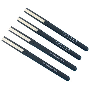 Promotional <b>Pen</b> Metal Hook 145mm Black <b>Refill</b> Stainless Steel Tip Plastic Body Silk Screen Printing - Product Image 4