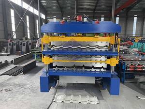Nouvelle machine de formage de rouleaux de tuiles en acier coloré et en aluminium avec contrôle PLC et pompe à moteur pour la fabrication de tuiles de toiture - Product Image 2