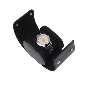 Luxe Horloge Box Storage Case Pu Lederen Polshorloge Box Mannen Vrouwen Mode Enkele Horloge Case