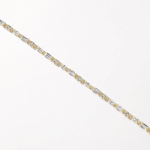 Bracelet tennis en or 18 carats avec diamants baguette et <span class=keywords><strong>marquise</strong></span>, design en argent sterling 925, différents styles, breloques cœur 925 - Product Image 5