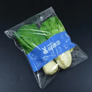 Gıda sınıfı selofan çanta plastik viyolonsel poli şeffaf malzeme kendinden yapışkanlı üretmek marul sebze çantası