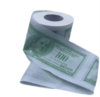 Papier toilette créatif de style américain imprimé 100 dollars en pâte de bois vierge