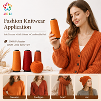 Fil à tricoter en polyester 100% effet slub, 10 brins, pour tissage textile, pulls et cardigans – Approvisionnement direct usine