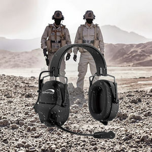 OMFOX KTC300pro C Impermeable Anti-fuego Full Duplex BT ANC y ENC Cancelación de ruido Comunicación táctica Orejeras + Cámara - Product Image 1