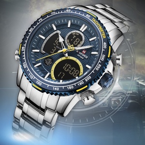 นาฬิกาข้อมือผู้ชาย NAVIFORCE รุ่น 9182 จอแสดงผลคู่ นาฬิกาสปอร์ตโครโนกราฟ ควอตซ์ พร้อมวันที่ นาฬิกาผู้ชาย - Product Image 3