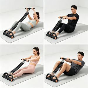 Bandes élastiques extensibles avec poignées en silicone, résistance de 50, 75, 100 lbs pour l'entraînement physique et le remodelage corporel - Product Image 5
