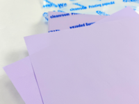 Papier d'impression A4 violet clair pastel pour salle blanche, sans poussière, antistatique, multicolore, pour documents de salle blanche
