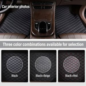 Accesorios para el Interior del Automóvil, Alfombrillas Universales para el Piso del Automóvil, Alfombrillas de Cuero Impermeables para el Piso del Automóvil, Juego de 5 Alfombrillas Protectoras - Product Image 3