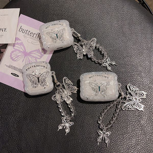 Fleur écouteur <span class=keywords><strong>coque</strong></span> de protection <span class=keywords><strong>papillon</strong></span> Imd casque étui avec ornements pour <span class=keywords><strong>Airpods</strong></span> 1 2 3 Pro pour <span class=keywords><strong>Airpods</strong></span> Pro 2 couverture - Product Image 3