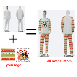 Haute qualité impression <span class=keywords><strong>pas</strong></span> <span class=keywords><strong>cher</strong></span> Plaid Polyester famille correspondant tenues bébé noël pyjamas animal <span class=keywords><strong>de</strong></span> compagnie famille noël pyjamas - Product Image 3