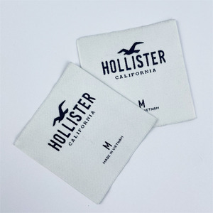 Fabrik preis Custom Woven Label Bekleidungs etiketten Markenname Woven Garment Labels Tags für Kleidung - Product Image 2