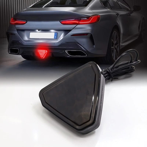 12V Triangle Rear Third Brake <b>Light</b> Flashing Safety Warning Lamp Car Tail Stop Signal <b>Light</b> Retrofit - Product Image 3