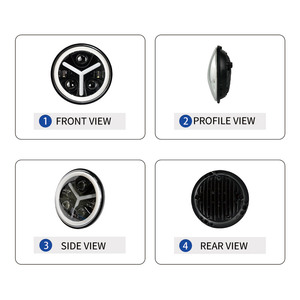 LiuHJG <span class=keywords><strong>prix</strong></span> de gros Y Type 3 lentille 5 LED accessoires de moto phares faisceau blanc 34W lumière auxiliaire pour <span class=keywords><strong>Harley</strong></span> <span class=keywords><strong>Davidson</strong></span> - Product Image 3