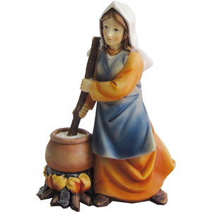 Hand-Painted Woman at the <b>Fire</b> Nativity Figures 7cm Christmas Figurine & Toy ZICOM Germany Model 9069-K181-54 - Product Image 1