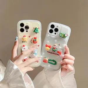 2023 hot sale Christmas Style present Gift tpu Christmas phone case for iphone 15pro max 14