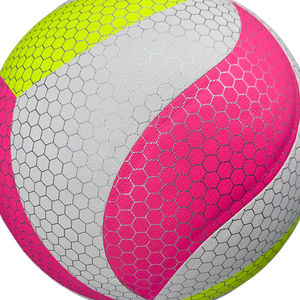 Microfibra PU Hexagon Print Voleibol Blanco/Rosa/<span class=keywords><strong>Verde</strong></span> Tamaño 5 PU <span class=keywords><strong>Pelota</strong></span> <span class=keywords><strong>de</strong></span> voleibol <span class=keywords><strong>de</strong></span> cuero para partido profesional - Product Image 6