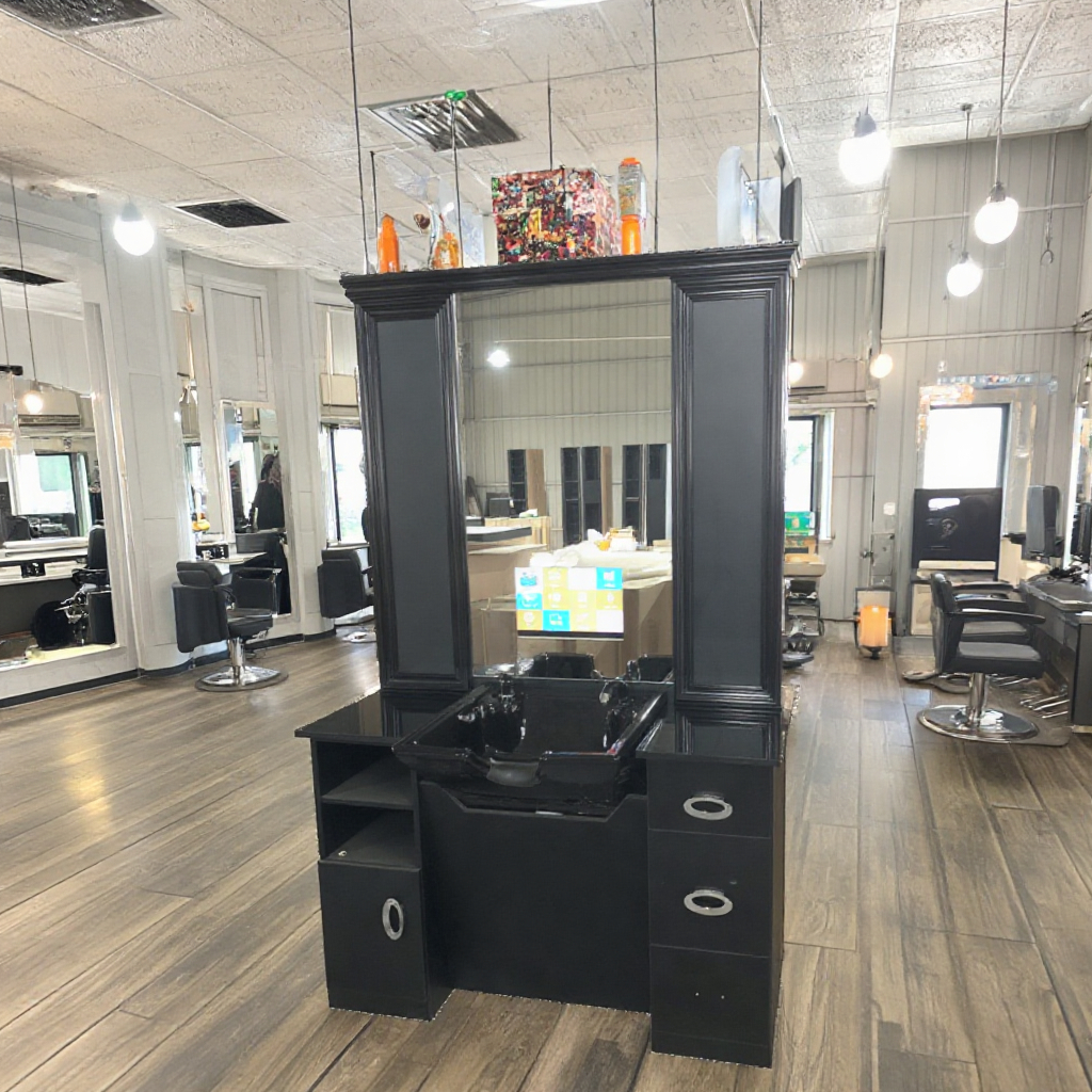 salon vanity cabinet