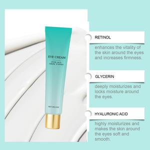 Crème pour les yeux au rétinol et à l'acide hyaluronique 30g OEM Étiquette privée Anti-âge Collagène Hydrater Éclaircir - Product Image 2