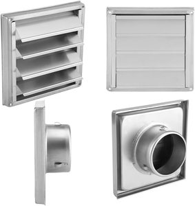 Grille <span class=keywords><strong>de</strong></span> ventilation <span class=keywords><strong>de</strong></span> 4 pouces SUS304, ventilateur carré <span class=keywords><strong>de</strong></span> <span class=keywords><strong>sortie</strong></span> murale <span class=keywords><strong>de</strong></span> 100mm, extracteur <span class=keywords><strong>de</strong></span> sèche-<span class=keywords><strong>linge</strong></span> carré, vente en gros - Product Image 4