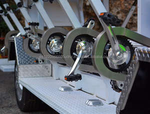 Vélo tandem de fête personnalisé, vélo de groupe pour visites touristiques, chariot mobile à bière en aluminium, vélo pour visites touristiques - Product Image 4