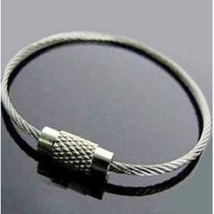 Porte-clés mousqueton rond en acier inoxydable, résistant et tendance, pour équipement de plein air - Product Image 5