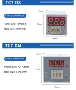 デジタル表示温度調節器 TC7-D/TC7-R ダイヤルコードポインタータイプ ベーキング用工業用温度制御機器 - Product Image 2