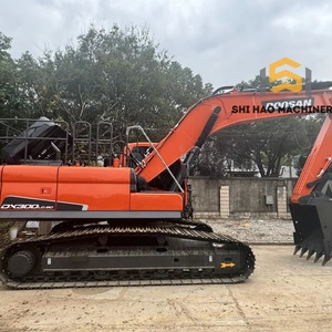 Machinerie d'origine importée pour la construction routière, excavatrice hydraulique sur chenilles d'occasion DOOSAN DX300LC-9C de 30 tonnes, moteur de pompe OEM - Product Image 1