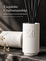Ensemble diffuseur de parfum en céramique liquide haut de gamme avec logo personnalisé, parfum d'ambiance pour la maison, coffret cadeau écologique, OEM ODM, marque privée